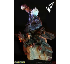 Street Fighter Diorama 1/6 Oni Akuma EU Exclusive 45 cm